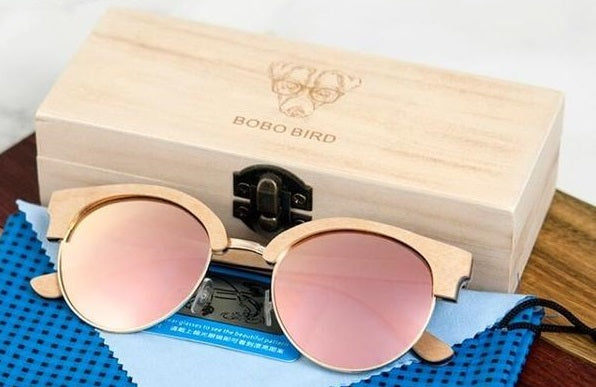 lunettes en bois femme