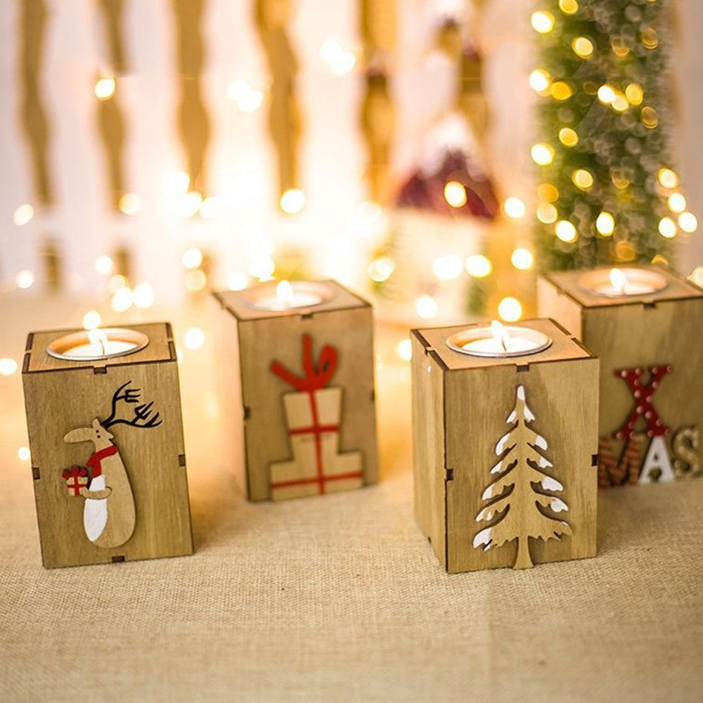 Décorations de noël, bougeoirs en bois – Nature & Zen