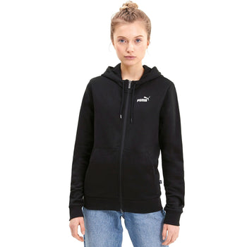 Felpa con cappuccio nera Puma Essentials+ Metallic, Abbigliamento Donna, SKU a711000022, Immagine 0