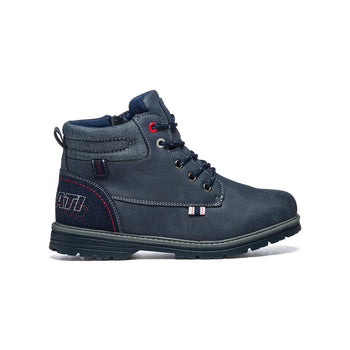 Scarponcini blu navy con colletto imbottito e logo sul tallone Ducati, Articoli NON in sconto, SKU k276000007, Immagine 0