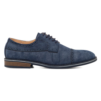 Stringate casual blu navy da uomo con dettagli brogue Riflessi Urbani, Riflessi Urbani, SKU m121000359, Immagine 0