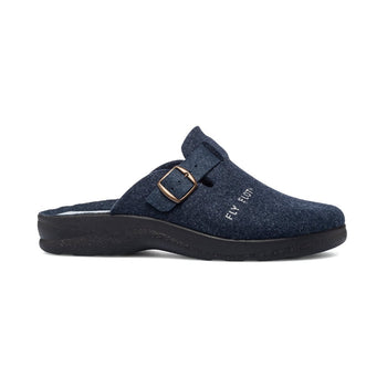 Pantofole da uomo blu in tessuto Fly Flot, Articoli NON in sconto, SKU p422000209, Immagine 0