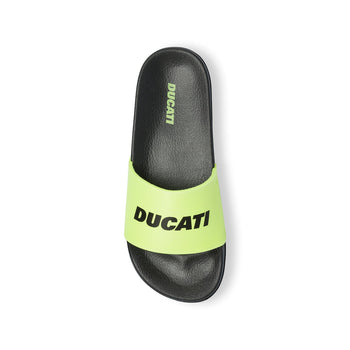 Ciabatte da uomo gialle con logo a contrasto Ducati, Articoli NON in sconto, SKU p422000284, Immagine 0