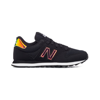 Sneakers nere in similpelle e tessuto con dettaglio laminato New Balance 500, Articoli NON in sconto, SKU s313000058, Immagine 0