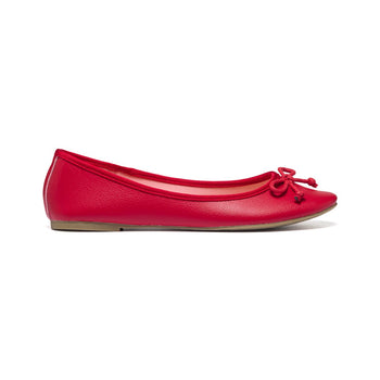 Ballerine rosse con fiocchetto Lora Ferres, Ballerine Donna, SKU w015000034, Immagine 0