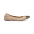 Ballerine beige e oro effetto laminato in pelle Primopiano, Ballerine Donna, SKU w015000048, Immagine 0