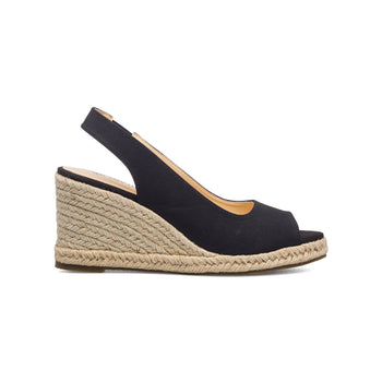 Sandali espadrillas neri da donna con zeppa corda 8 cm Lora Ferres, Articoli NON in sconto, SKU w043000467, Immagine 0