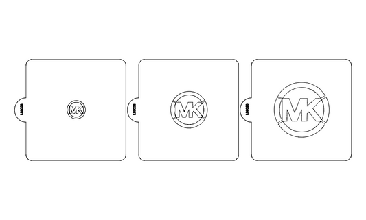 LV Symbols Set of 3 Stencils for Cookies or Cakes USA Made LS9024