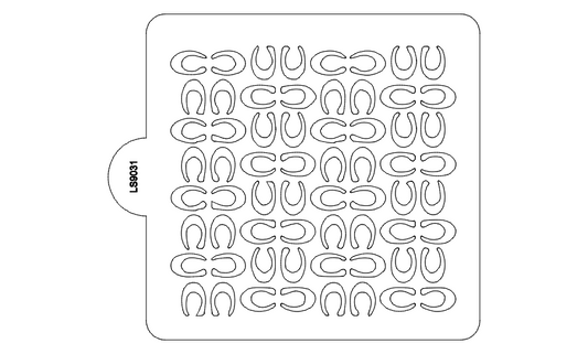 LV Design Pattern Stencil for Cookies or Cakes USA Made LS9030