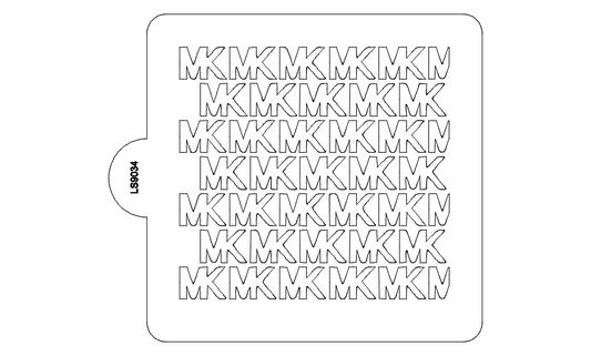 LV Design Pattern Stencil for Cookies or Cakes USA Made LS9030