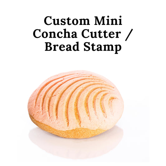 Custom Designed Mini Size Concha Cutter Bread Stamp Made in USA PR4957 Purple