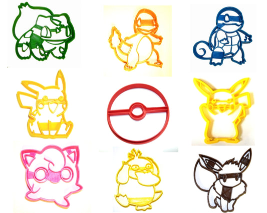 Pokemon Starter Kit Originals Pikachu Set of 4 Cookie Cutters PR1101