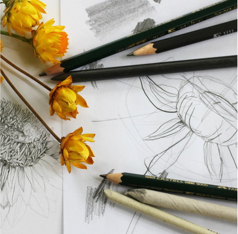 Sketching flowers