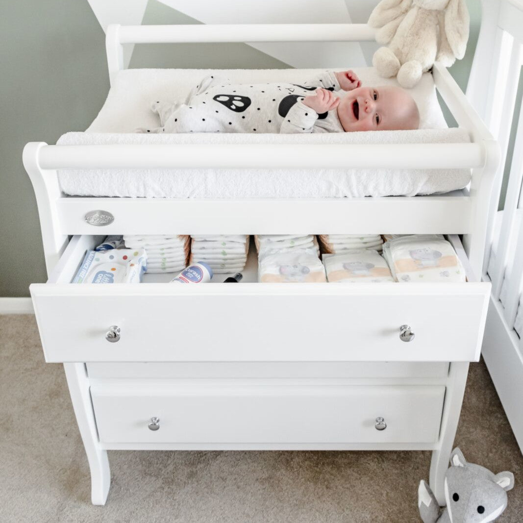 baby chest of drawers with change table