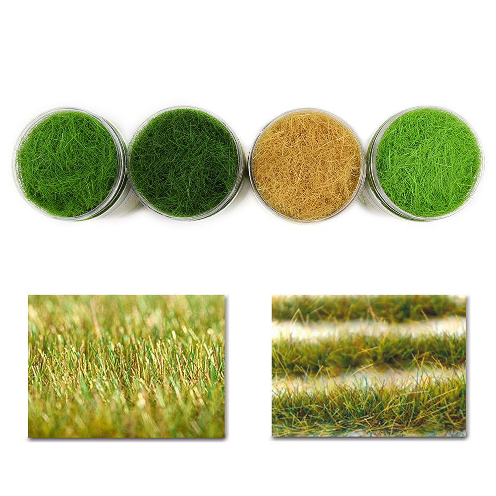 8MM Model Lawn Grass Flock Powder Foliage For Railway Artificial