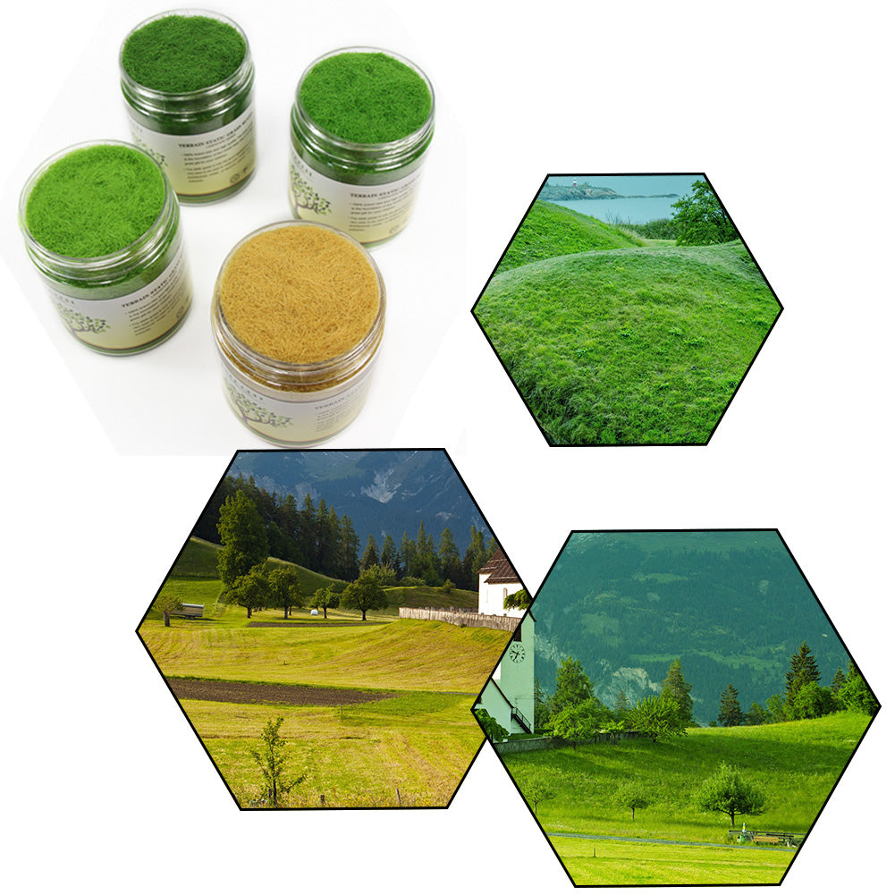 [Evermodel] Diorama DIY Artificial Grass Powder 5mm 4 colors from Japan