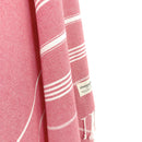 Turkish Towel, Beach Bath Towel, CottonAge Sapphire Series, 375g, Coral Red