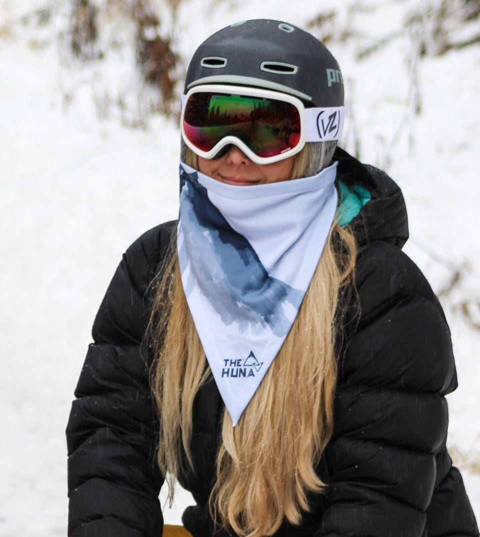 onwettig Verklaring duisternis TheHuna_Grey Mountain Scene / Balaclava Bandana Face Ski Mask that attaches  to Ski Helmet