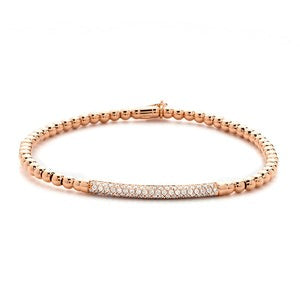 Hulchi Belluni Diamond Bar Tresore Stretch Bracelet