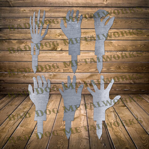 Halloween Zombie Hands Yard Stake Bundle - Dxf and Svg