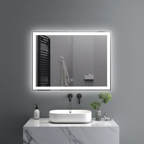 clean rectangle LED mirror