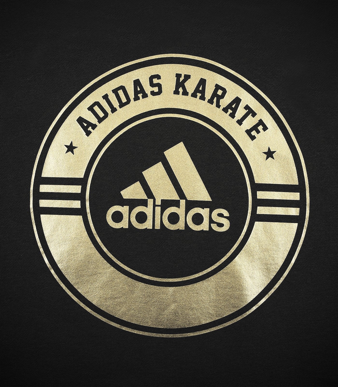 Adidas Wkf Karate T Shirt Black Gold Captainsports