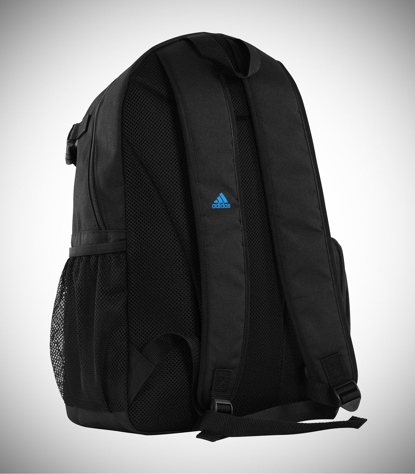 black and blue adidas backpack