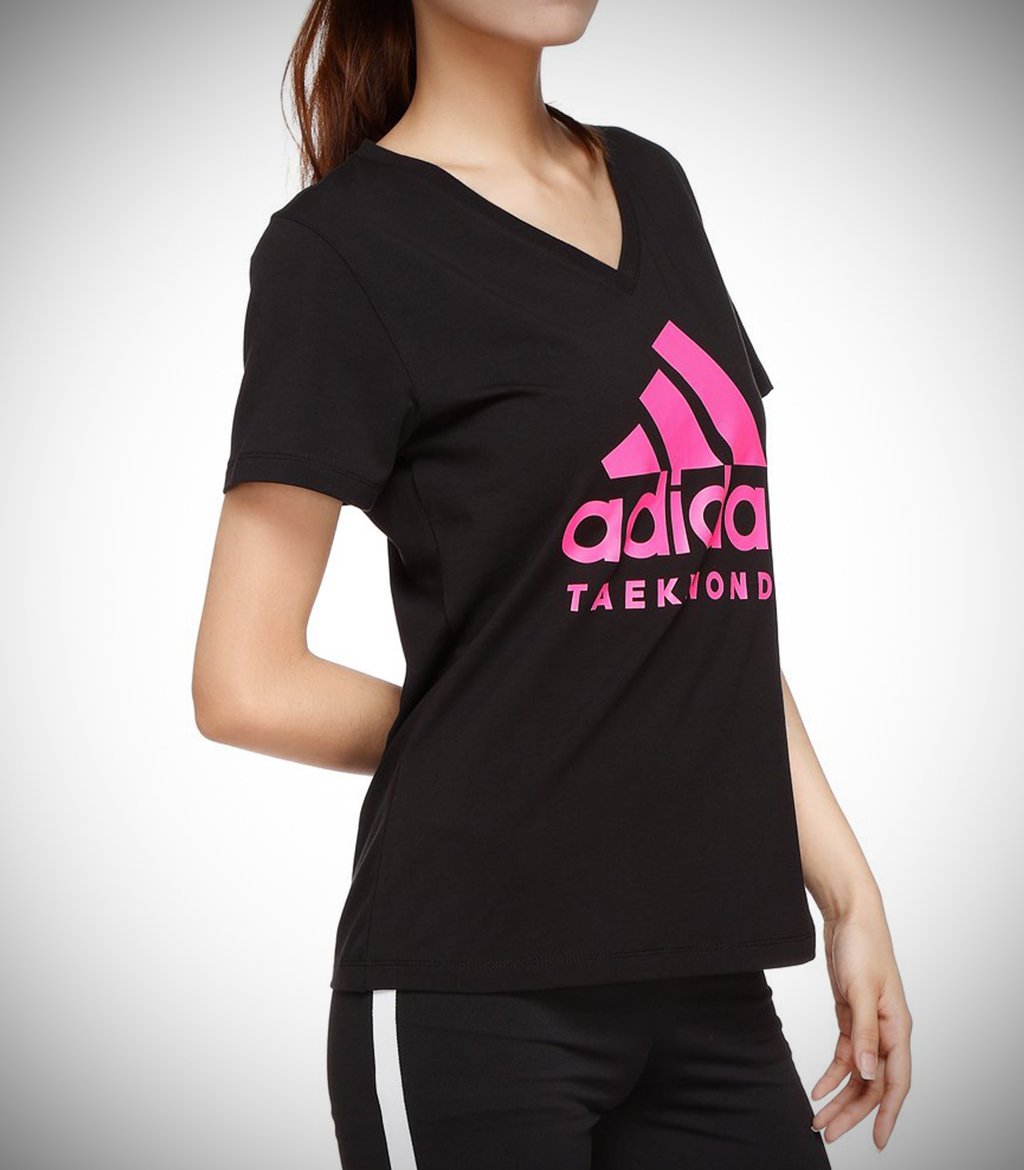 adidas black t shirt womens