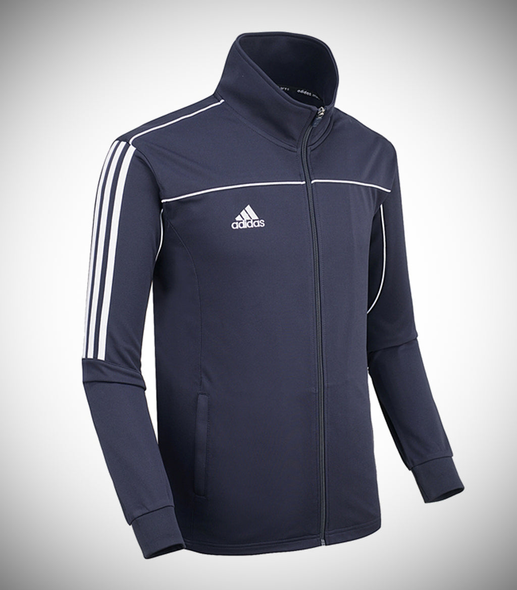 Download ADIDAS KNITTED TEAM JACKET NAVY/WHITE - CaptainSports