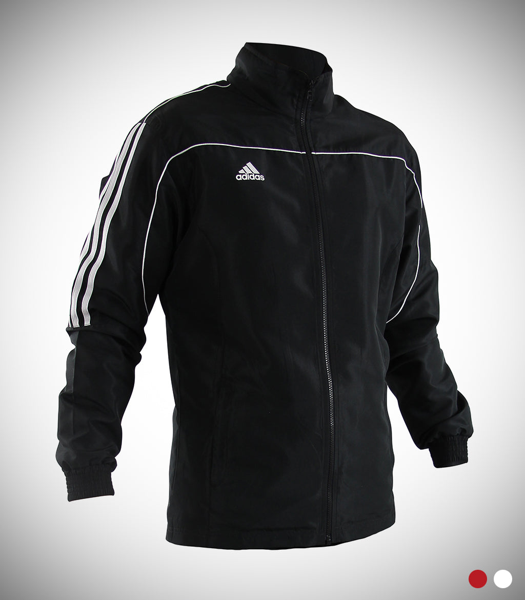 black adidas tracksuit jacket