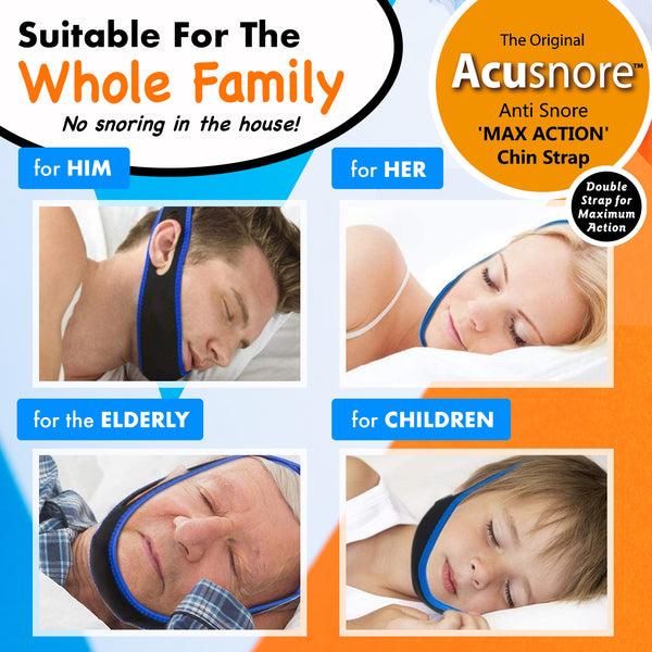 Acusnore Anti Snore Double Support Max Action Chin Strap 4