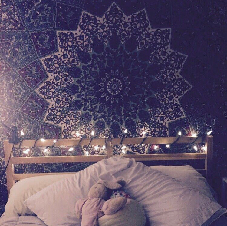 Blue Star Mandala - Star Mandala | Tapestry Girls
