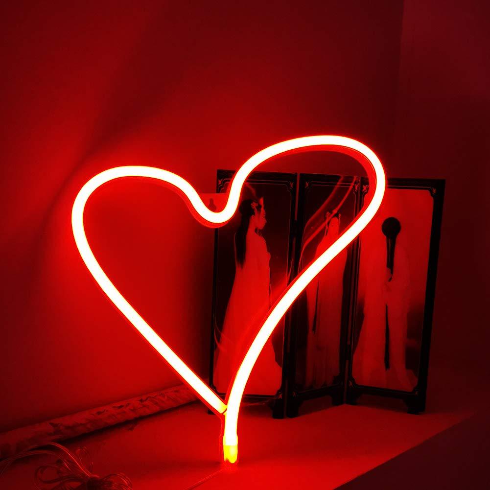 Neon Red Heart - Neon Sign | Tapestry Girls
