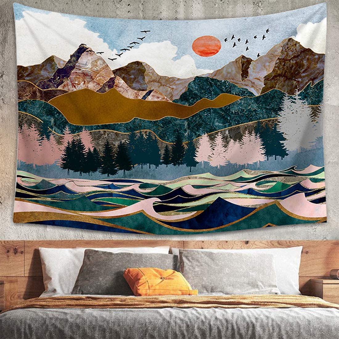 Out To Sea Tapestry - Ocean Tapestry | Tapestry Girls