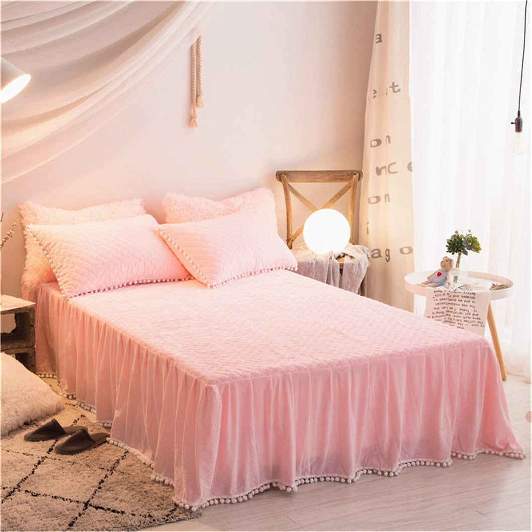 girls pink bed