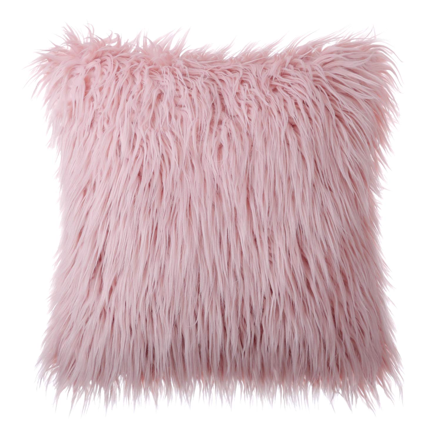 fuzzy pink pillows