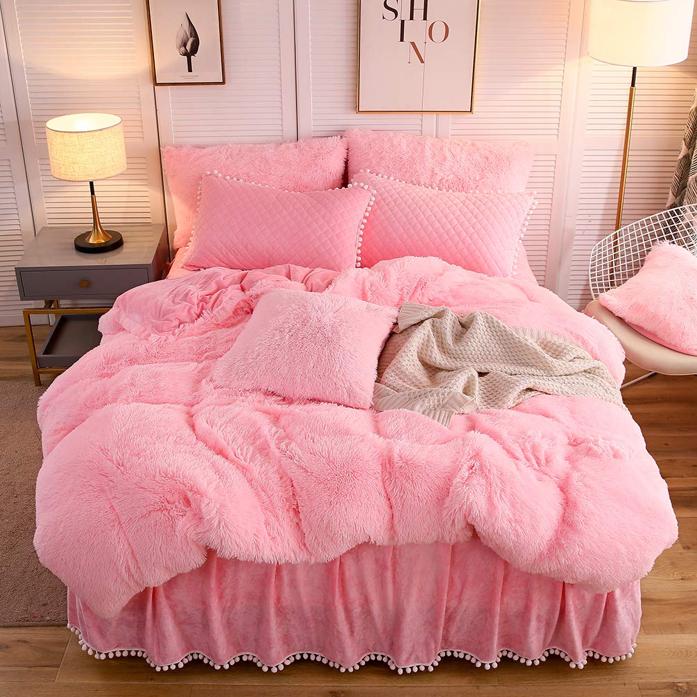 girls pink bed