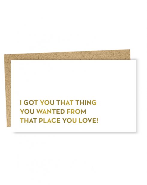 Sapling Press #1040: Mini - That Thing Card