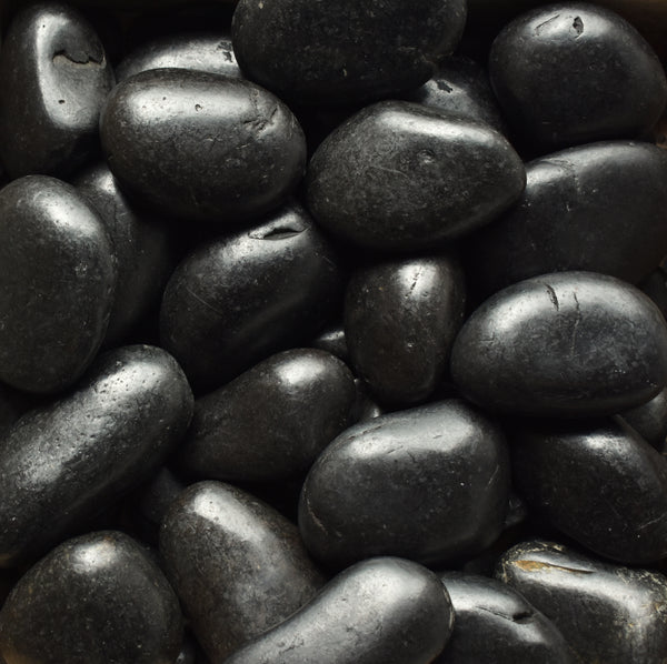Polished Pebble - Black 1½ - 2½"