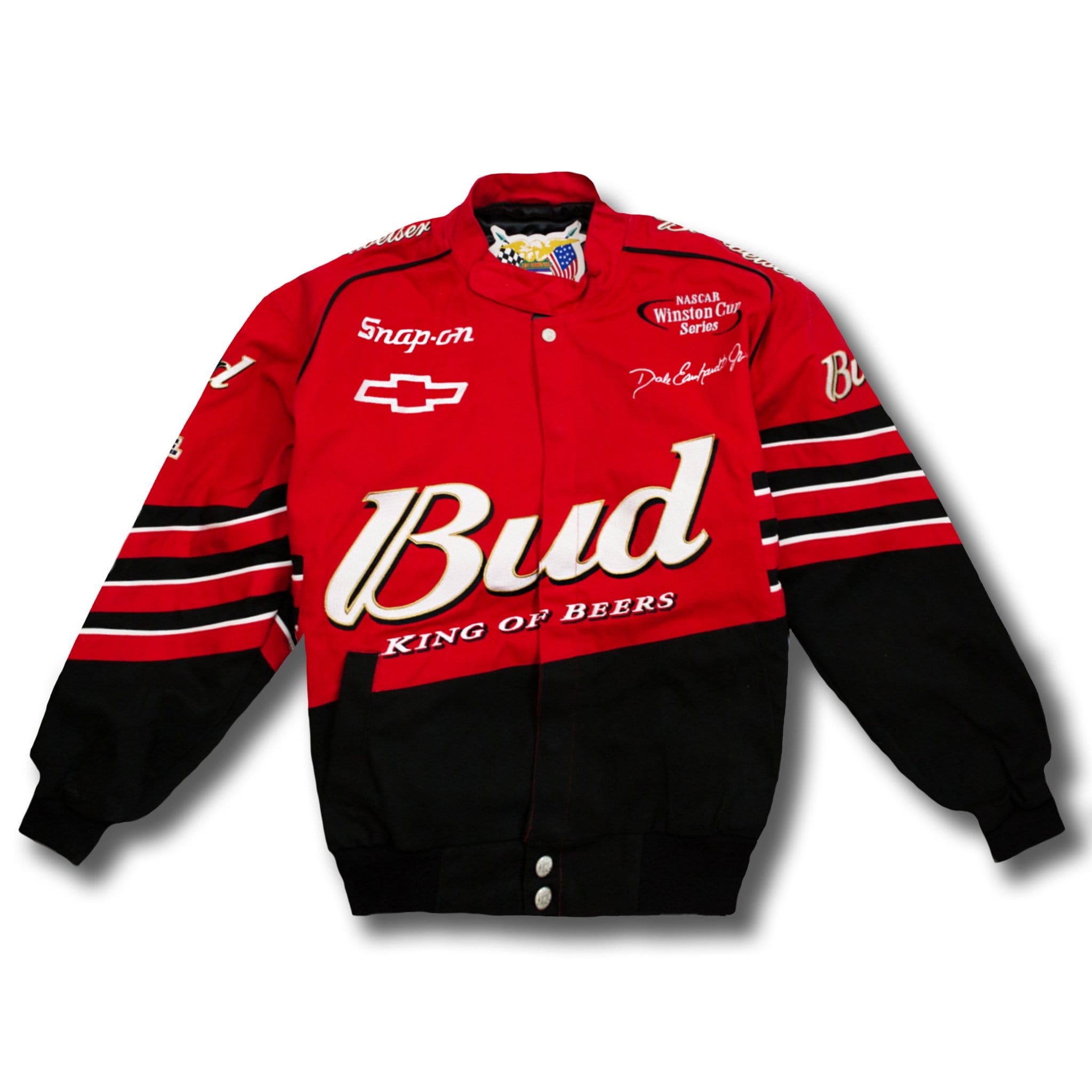 Vintage Dale Earnhardt Jr NASCAR Budweiser Racing Jacket New