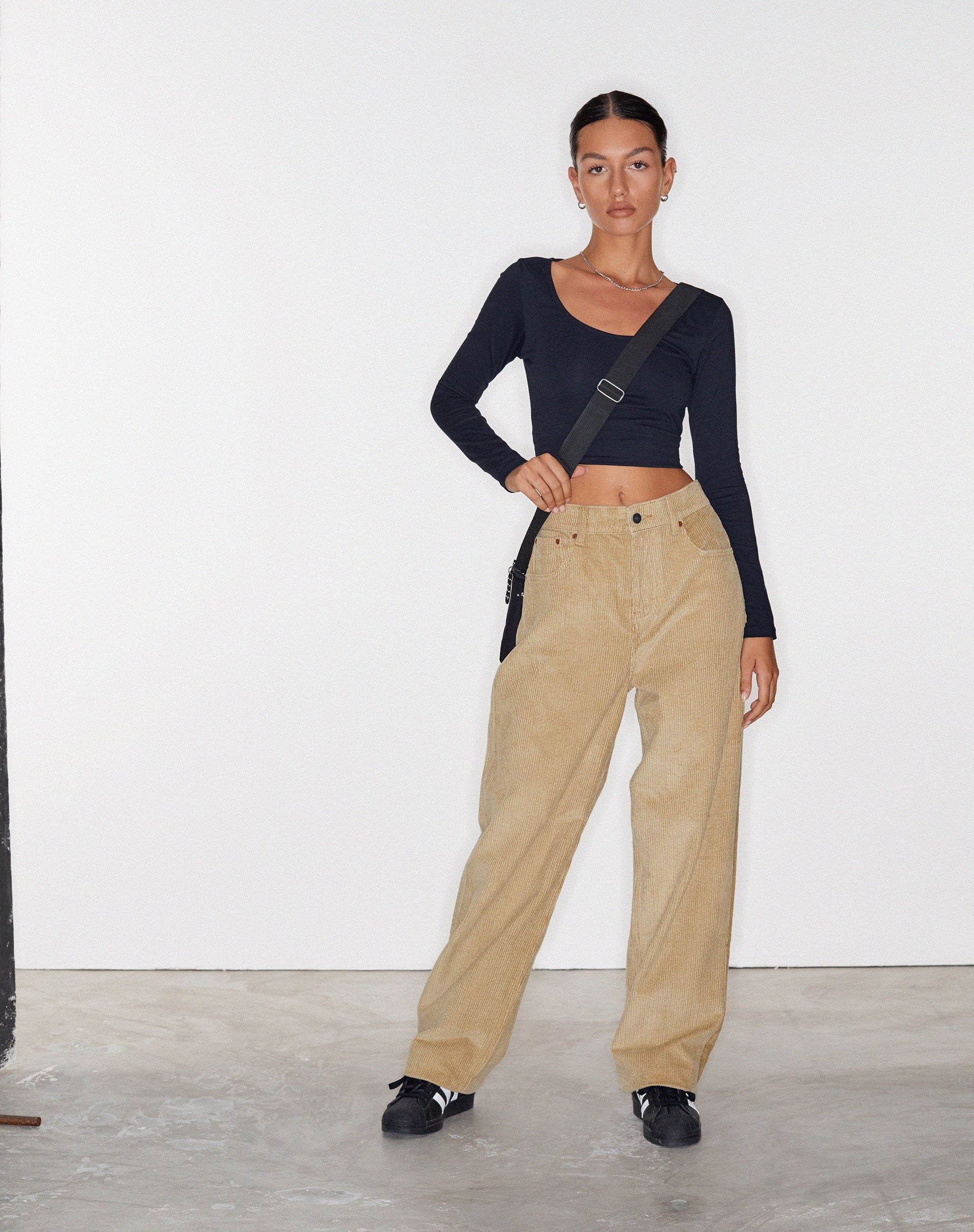 Corduroy Pants - Light brown - Ladies