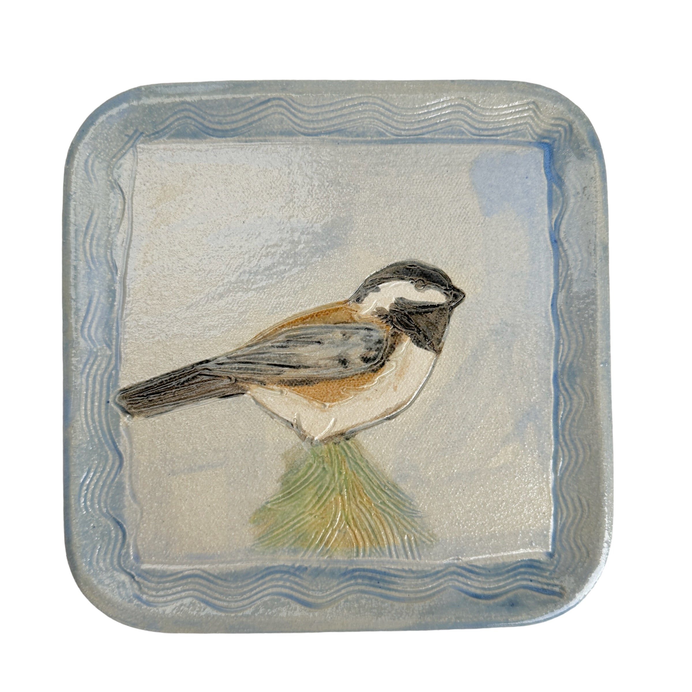 Chestnut Backed Chickadee Plate - Small