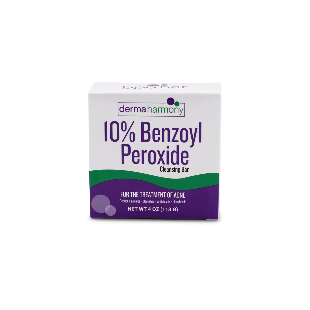 10% Benzoyl Peroxide Cleansing Bar (non-soap) - Unscented