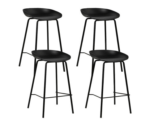 set of 4 metal stools