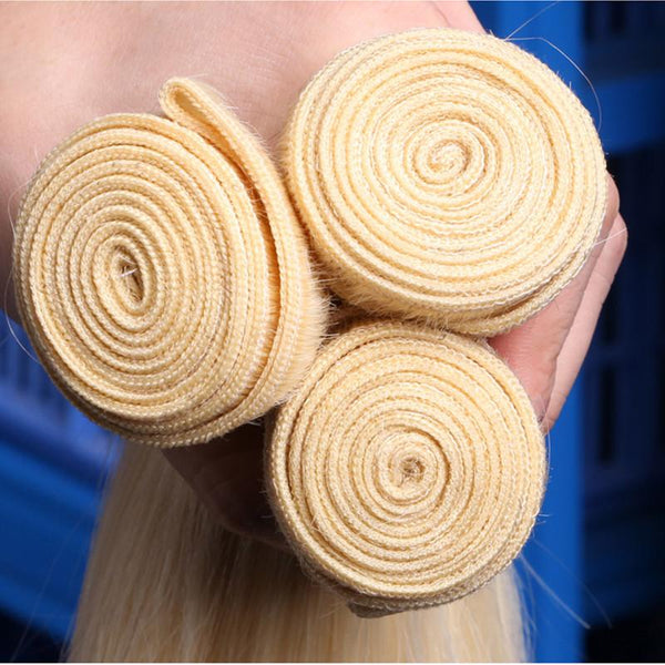 613 honey blonde brazilian remy virgin human hair weave bundles extensions