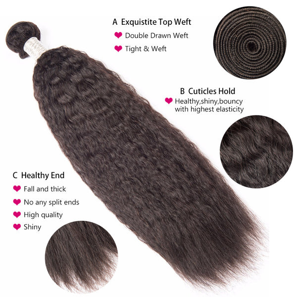 wholesale kinky straight brazilian virgin remy human hair extensions