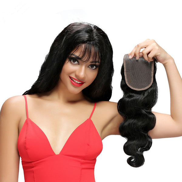 wholesale low price brazilian human hair lace top closure