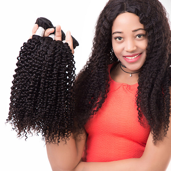 kinky curly wholesale brazilian virgin remy human hair extensions weave weft bundles