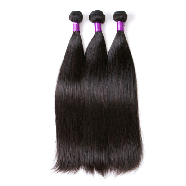 Peruvian Straight Hair Bundles Natural Color