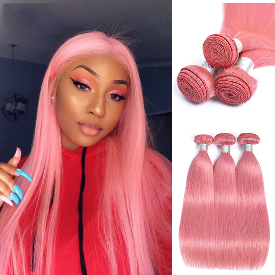 Pink Red Purple Indian Raw 613 Human Hair Bundles Extensions Clips In  Products 70g 100g 613# Color Straight 100% Human Hair Yirubeauty From  Yiruhair, $50.19